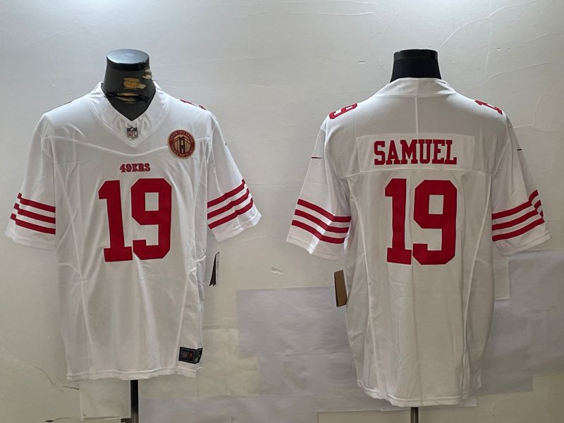 Men San Francisco 49ers #19 Samuel White three generations 2024 Nike Limited NFL Jersey style 9->san francisco 49ers->NFL Jersey